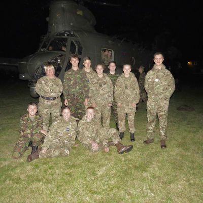 HCS Cadets and the Chinook