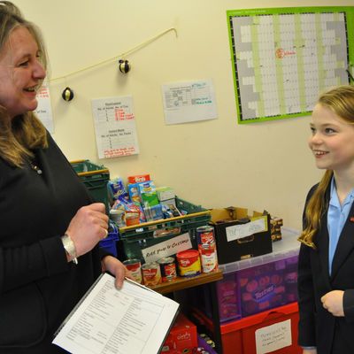 Madeleine T at Hereford Food Bank
